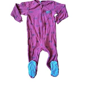3/15$ Pekkle Baby Footed Sleeper Pajamas – Airplane Print – Size 24M